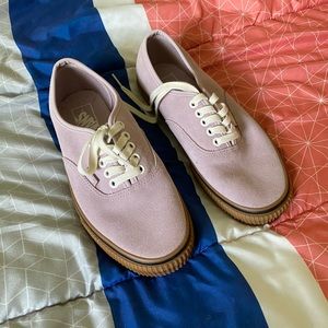 Low top purple vans
